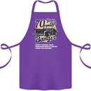 70 Year Old Banger Birthday 70th Year Old Cotton Apron 100% Organic Purple