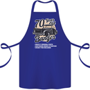 70 Year Old Banger Birthday 70th Year Old Cotton Apron 100% Organic Royal Blue