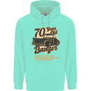 70 Year Old Banger Birthday 70th Year Old Mens 80% Cotton Hoodie Peppermint