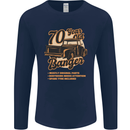 70 Year Old Banger Birthday 70th Year Old Mens Long Sleeve T-Shirt Navy Blue
