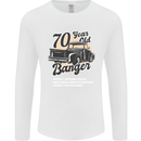 70 Year Old Banger Birthday 70th Year Old Mens Long Sleeve T-Shirt White