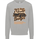 70 Year Old Banger Birthday 70th Year Old Mens Sweatshirt Jumper Sports Grey