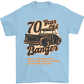 70 Year Old Banger Birthday 70th Year Old Mens T-Shirt 100% Cotton Light Blue