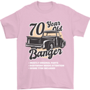 70 Year Old Banger Birthday 70th Year Old Mens T-Shirt 100% Cotton Light Pink