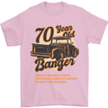 70 Year Old Banger Birthday 70th Year Old Mens T-Shirt 100% Cotton Light Pink