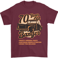 70 Year Old Banger Birthday 70th Year Old Mens T-Shirt 100% Cotton Maroon