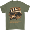 70 Year Old Banger Birthday 70th Year Old Mens T-Shirt 100% Cotton Military Green