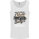 70 Year Old Banger Birthday 70th Year Old Mens Vest Tank Top White