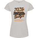 70 Year Old Banger Birthday 70th Year Old Womens Petite Cut T-Shirt Sports Grey