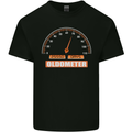 70th Birthday 70 Year Old Ageometer Funny Mens Cotton T-Shirt Tee Top Black