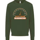 70th Birthday 70 Year Old Ageometer Funny Mens Sweatshirt Jumper Forest Green