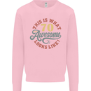 70th Birthday 70 Year Old Awesome Looks Like Mens Sweatshirt Jumper Light Pink