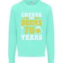 70th Birthday 70 Year Old Funny Alcohol Mens Sweatshirt Jumper Peppermint