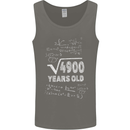 70th Birthday 70 Year Old Geek Funny Maths Mens Vest Tank Top Charcoal