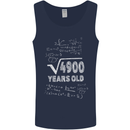 70th Birthday 70 Year Old Geek Funny Maths Mens Vest Tank Top Navy Blue