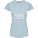 70th Birthday 70 Year Old Geek Funny Maths Womens Petite Cut T-Shirt Light Blue