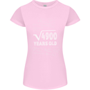 70th Birthday 70 Year Old Geek Funny Maths Womens Petite Cut T-Shirt Light Pink