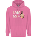 70th Birthday Funny Offensive 70 Year Old Mens 80% Cotton Hoodie Azelea