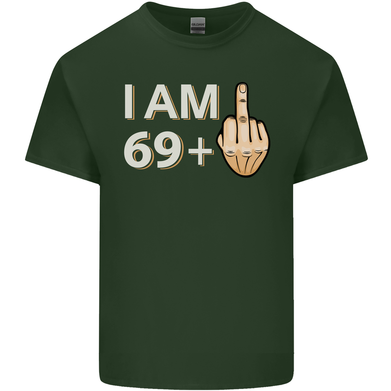 70th Birthday Funny Offensive 70 Year Old Mens Cotton T-Shirt Tee Top Forest Green