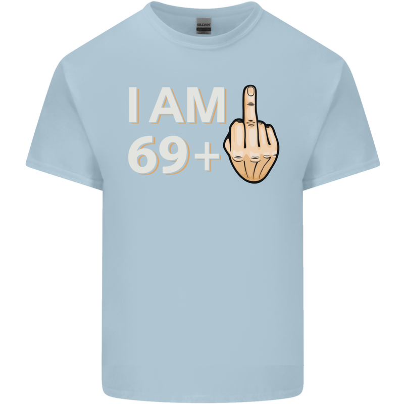 70th Birthday Funny Offensive 70 Year Old Mens Cotton T-Shirt Tee Top Light Blue