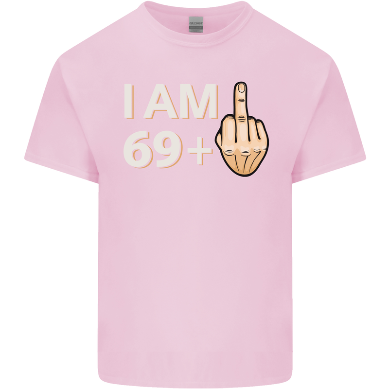 70th Birthday Funny Offensive 70 Year Old Mens Cotton T-Shirt Tee Top Light Pink