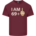 70th Birthday Funny Offensive 70 Year Old Mens Cotton T-Shirt Tee Top Maroon