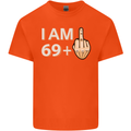70th Birthday Funny Offensive 70 Year Old Mens Cotton T-Shirt Tee Top Orange