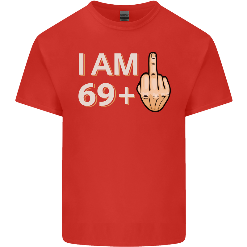70th Birthday Funny Offensive 70 Year Old Mens Cotton T-Shirt Tee Top Red