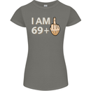 70th Birthday Funny Offensive 70 Year Old Womens Petite Cut T-Shirt Charcoal