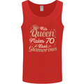 70th Birthday Queen Seventy Years Old 70 Mens Vest Tank Top Red