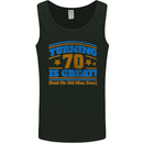 70th Birthday Turning 70 Is Great Year Old Mens Vest Tank Top Black