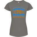 70th Birthday Turning 70 Is Great Year Old Womens Petite Cut T-Shirt Charcoal