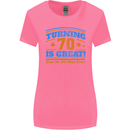 70th Birthday Turning 70 Is Great Year Old Womens Wider Cut T-Shirt Azalea