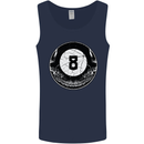 8-Ball Skull Pool Player 9-Ball Mens Vest Tank Top Navy Blue