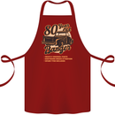 80 Year Old Banger Birthday 80th Year Old Cotton Apron 100% Organic Maroon