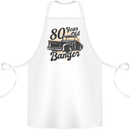 80 Year Old Banger Birthday 80th Year Old Cotton Apron 100% Organic White