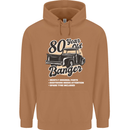 80 Year Old Banger Birthday 80th Year Old Mens 80% Cotton Hoodie Caramel Latte