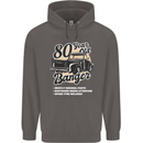 80 Year Old Banger Birthday 80th Year Old Mens 80% Cotton Hoodie Charcoal
