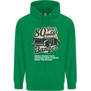 80 Year Old Banger Birthday 80th Year Old Mens 80% Cotton Hoodie Irish Green