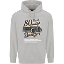 80 Year Old Banger Birthday 80th Year Old Mens 80% Cotton Hoodie Sports Grey