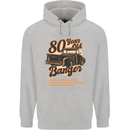 80 Year Old Banger Birthday 80th Year Old Mens 80% Cotton Hoodie Sports Grey