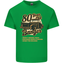 80 Year Old Banger Birthday 80th Year Old Mens Cotton T-Shirt Tee Top Irish Green