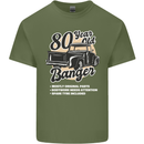 80 Year Old Banger Birthday 80th Year Old Mens Cotton T-Shirt Tee Top Military Green