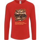 80 Year Old Banger Birthday 80th Year Old Mens Long Sleeve T-Shirt Red