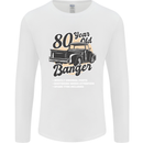 80 Year Old Banger Birthday 80th Year Old Mens Long Sleeve T-Shirt White