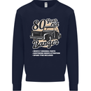 80 Year Old Banger Birthday 80th Year Old Mens Sweatshirt Jumper Navy Blue