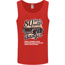 80 Year Old Banger Birthday 80th Year Old Mens Vest Tank Top Red