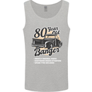 80 Year Old Banger Birthday 80th Year Old Mens Vest Tank Top Sports Grey