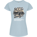 80 Year Old Banger Birthday 80th Year Old Womens Petite Cut T-Shirt Light Blue