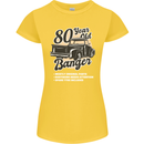 80 Year Old Banger Birthday 80th Year Old Womens Petite Cut T-Shirt Yellow